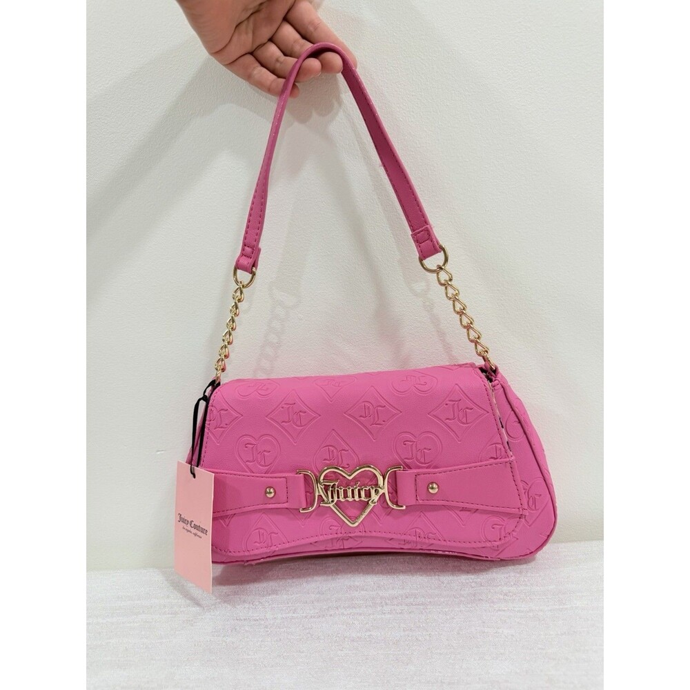 Juicy Couture Only Juicy Flap Shoulder Bag in Juicy Pink - NWT